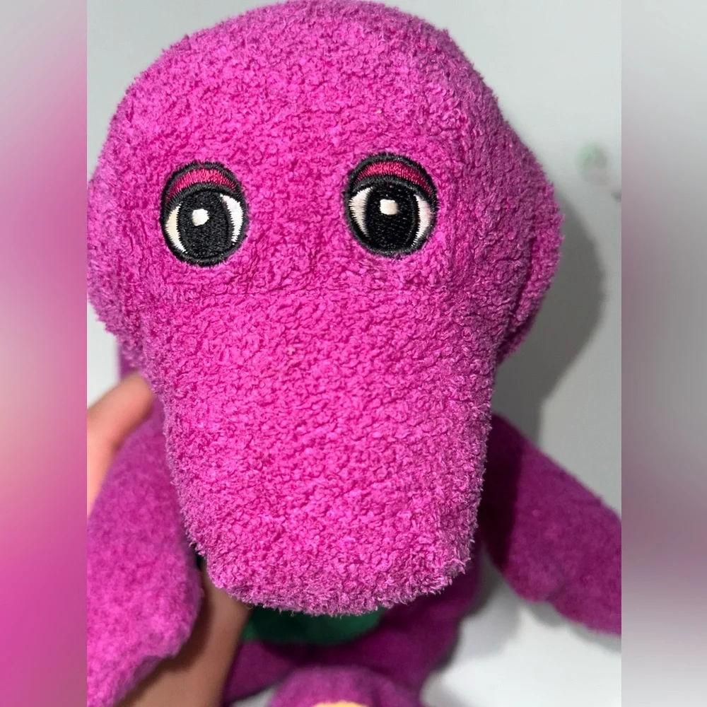 Vintage 1992 Barney Beanie Plush Made By Lyons & Golden Bear Co‎